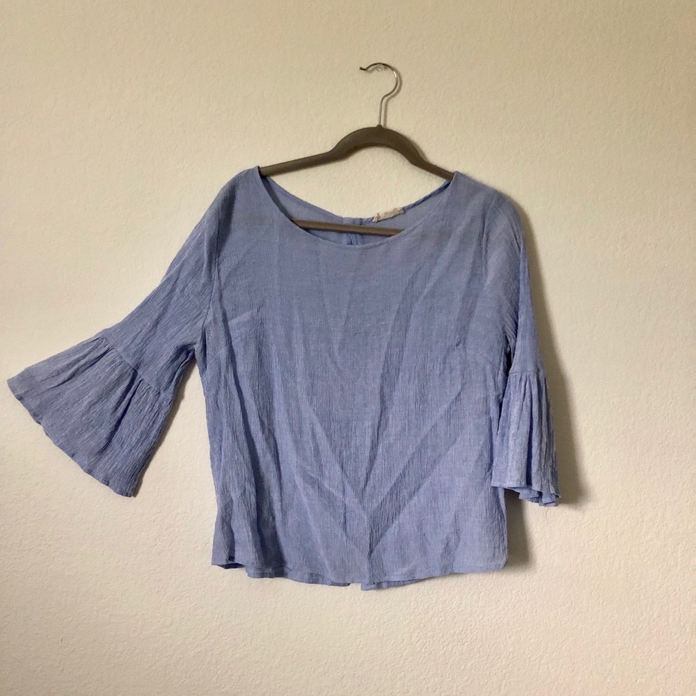 Dope button back blouse